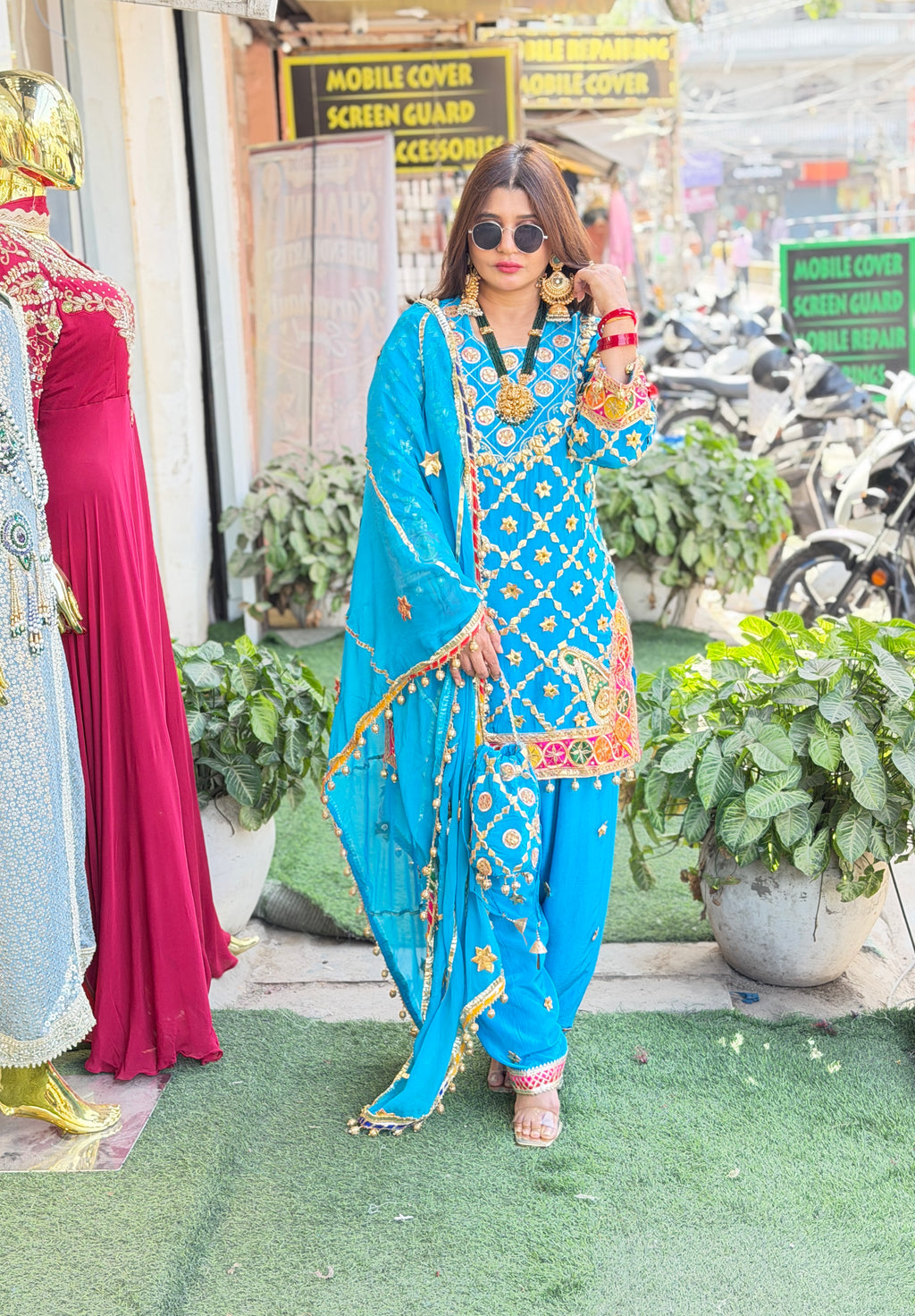 Urban closet luxe suit set with gotta work and dupatta