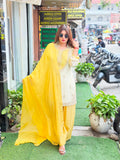 Pure crepe dual tone coord set with farshi salwar