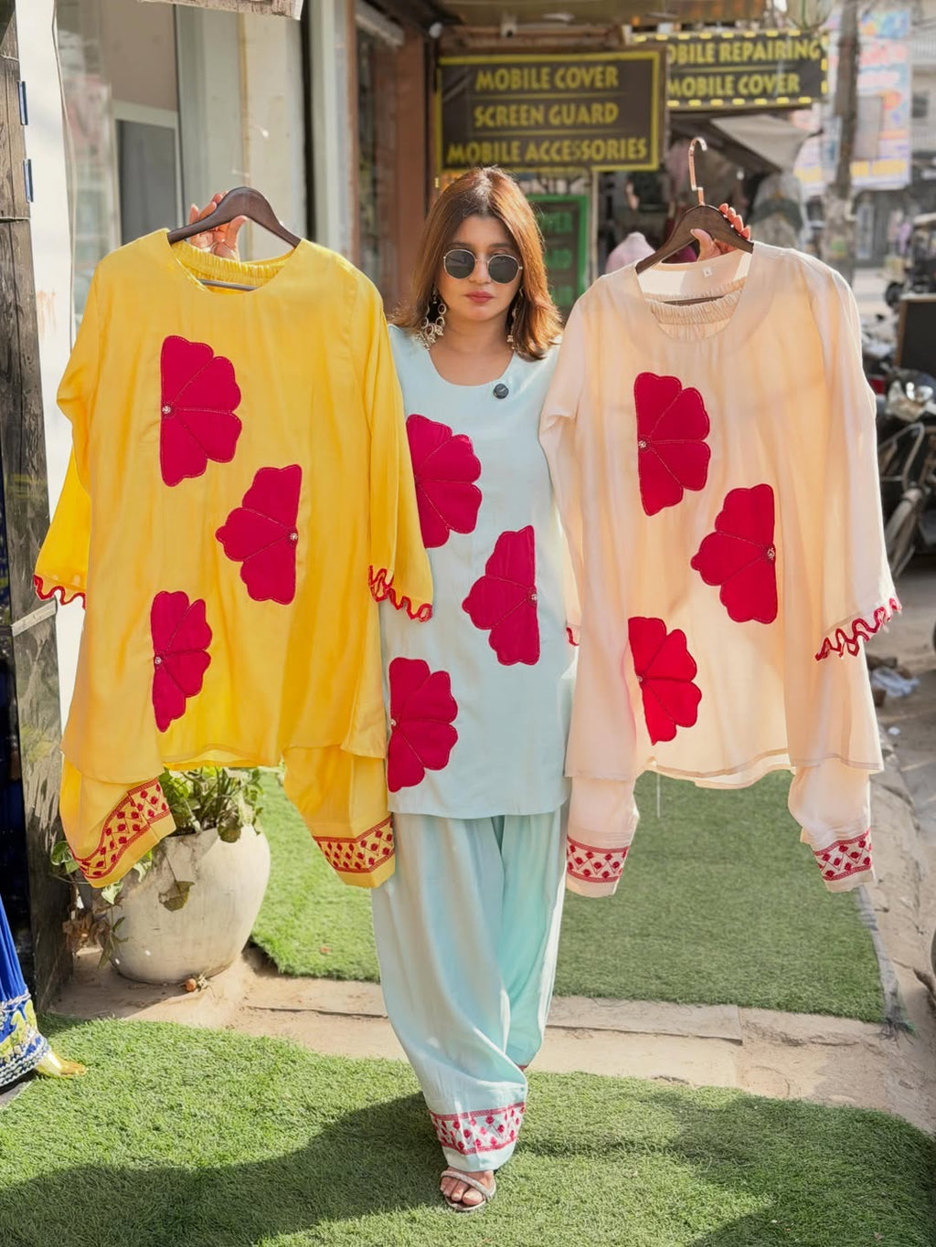 Cotton Silk Co-ord Set with farshi salwar