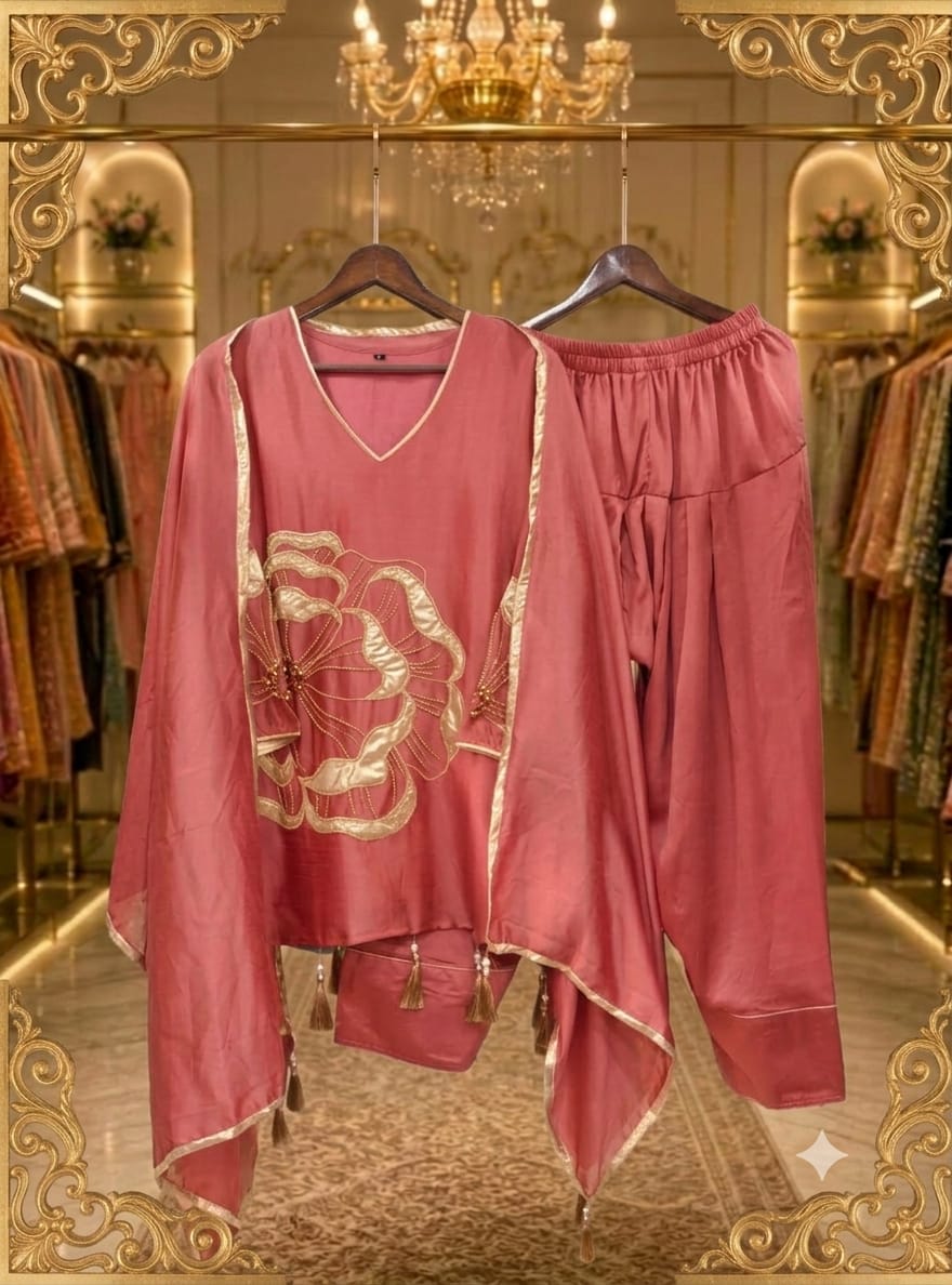 Pure cotton silk coord set