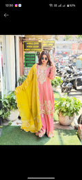 Pure tissue short anarkali suit with original gotta work