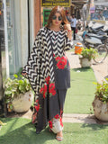 Pure Pakistani printed Muslin Suit with Dupatta , Elegant Ethnic Wear