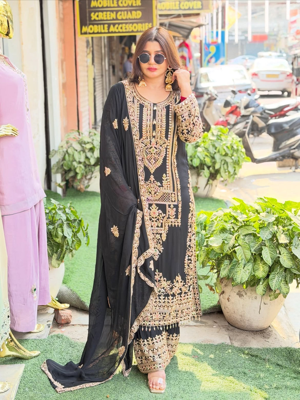 Pakistani suit with beats work