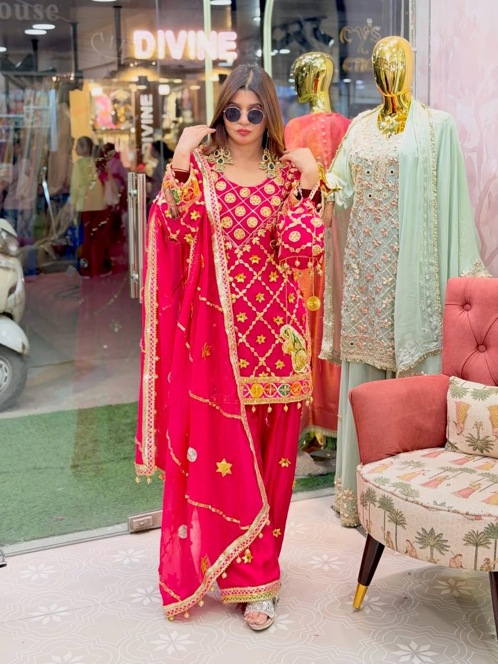 Pure chenon three piece suit with gotta work